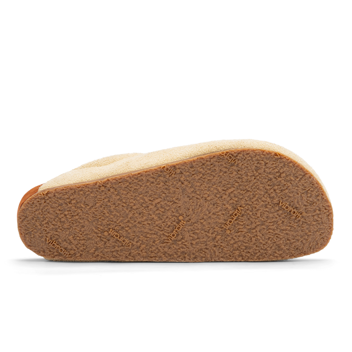 Vibram gum rubber bottom outsole view