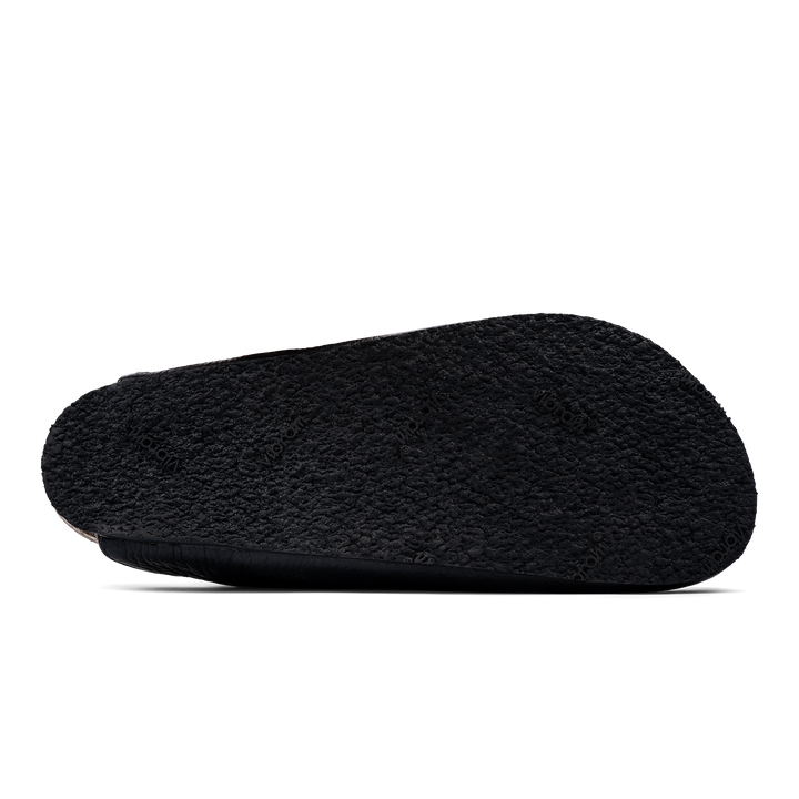 Vibram black rubber bottom outsole view